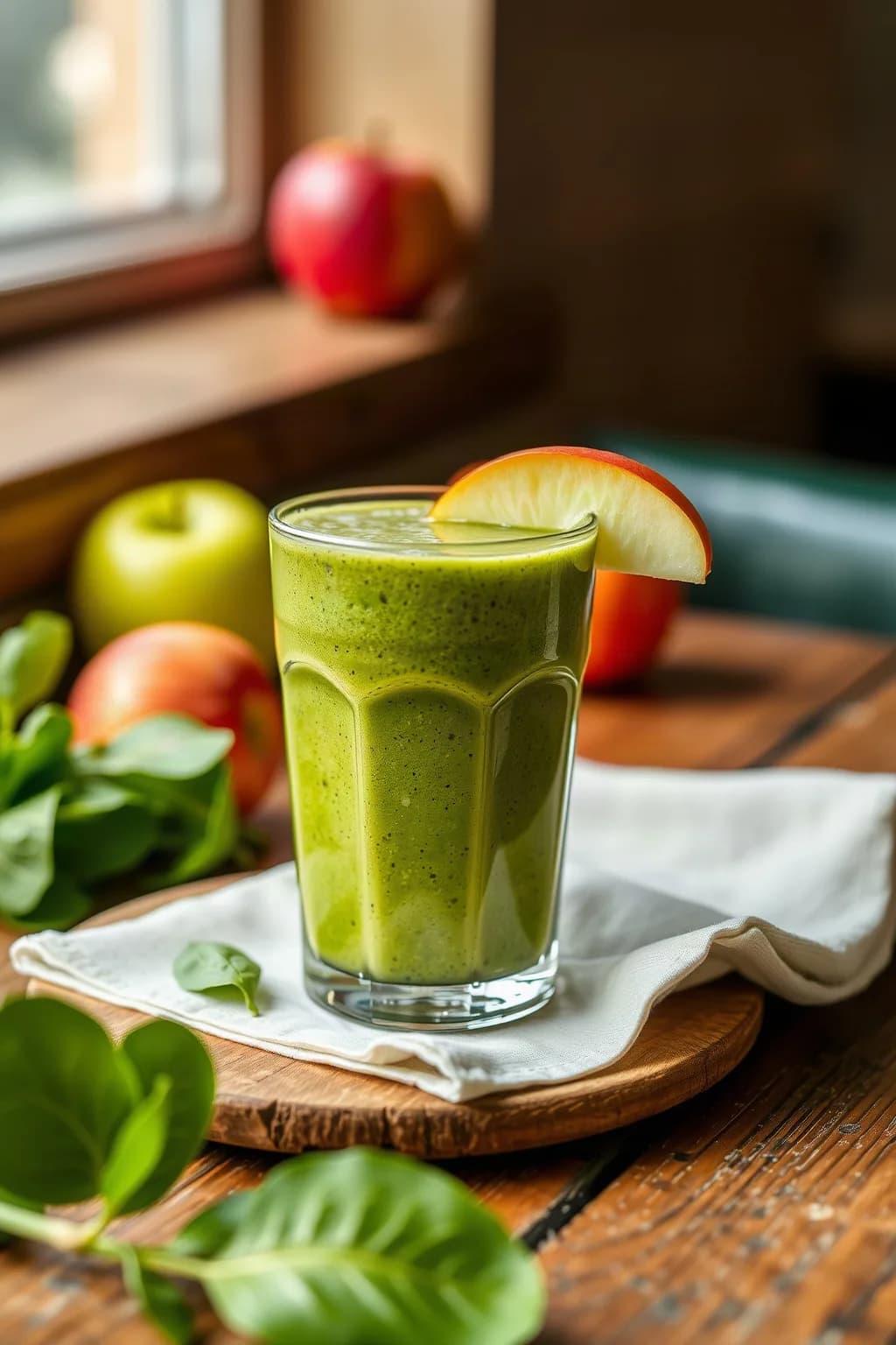 Green Apple Spinach Smoothie
