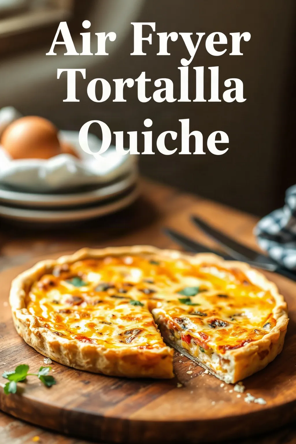 Air Fryer Tortilla Quiche