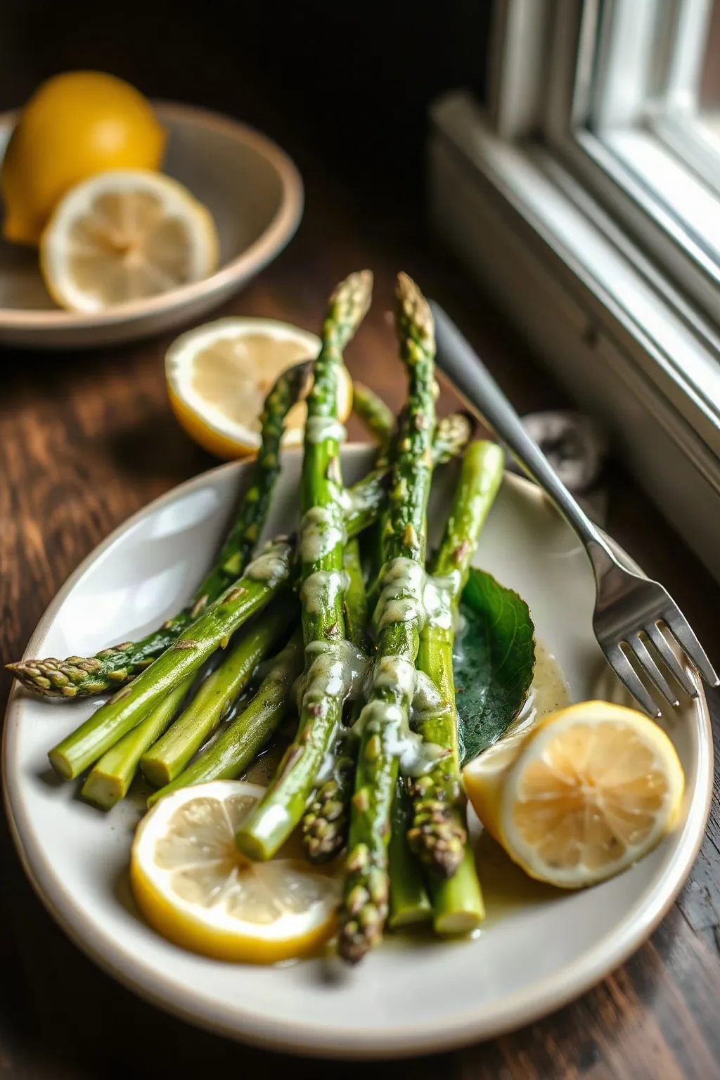 Espárragos con Mantequilla de Limón