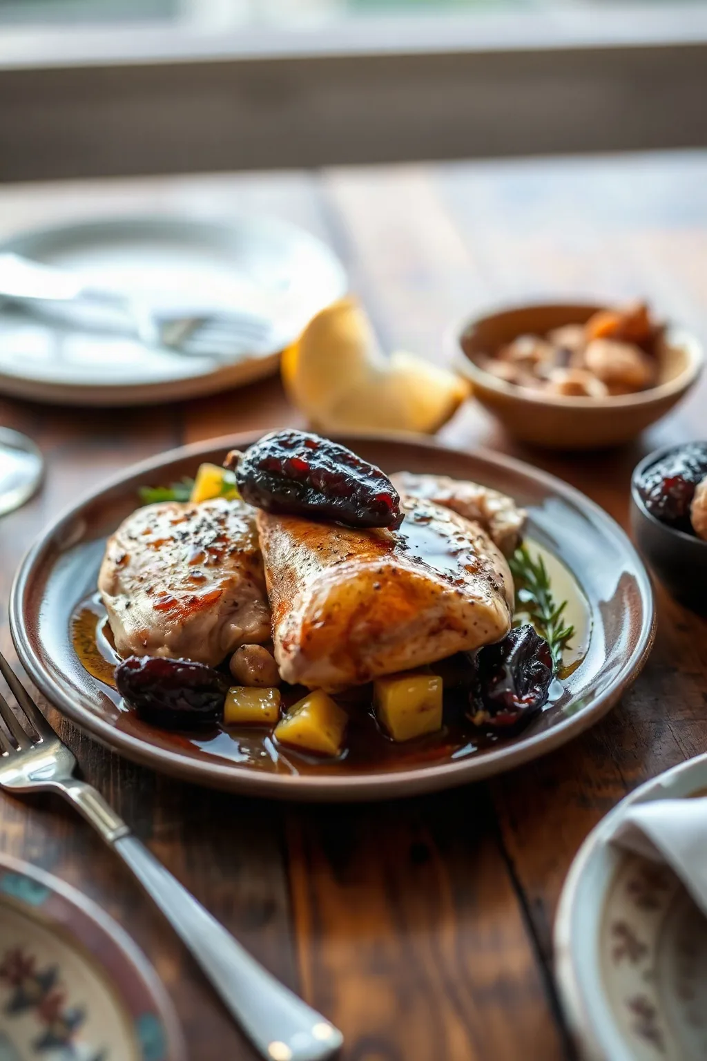 Chicken with Prunes and Pineapple