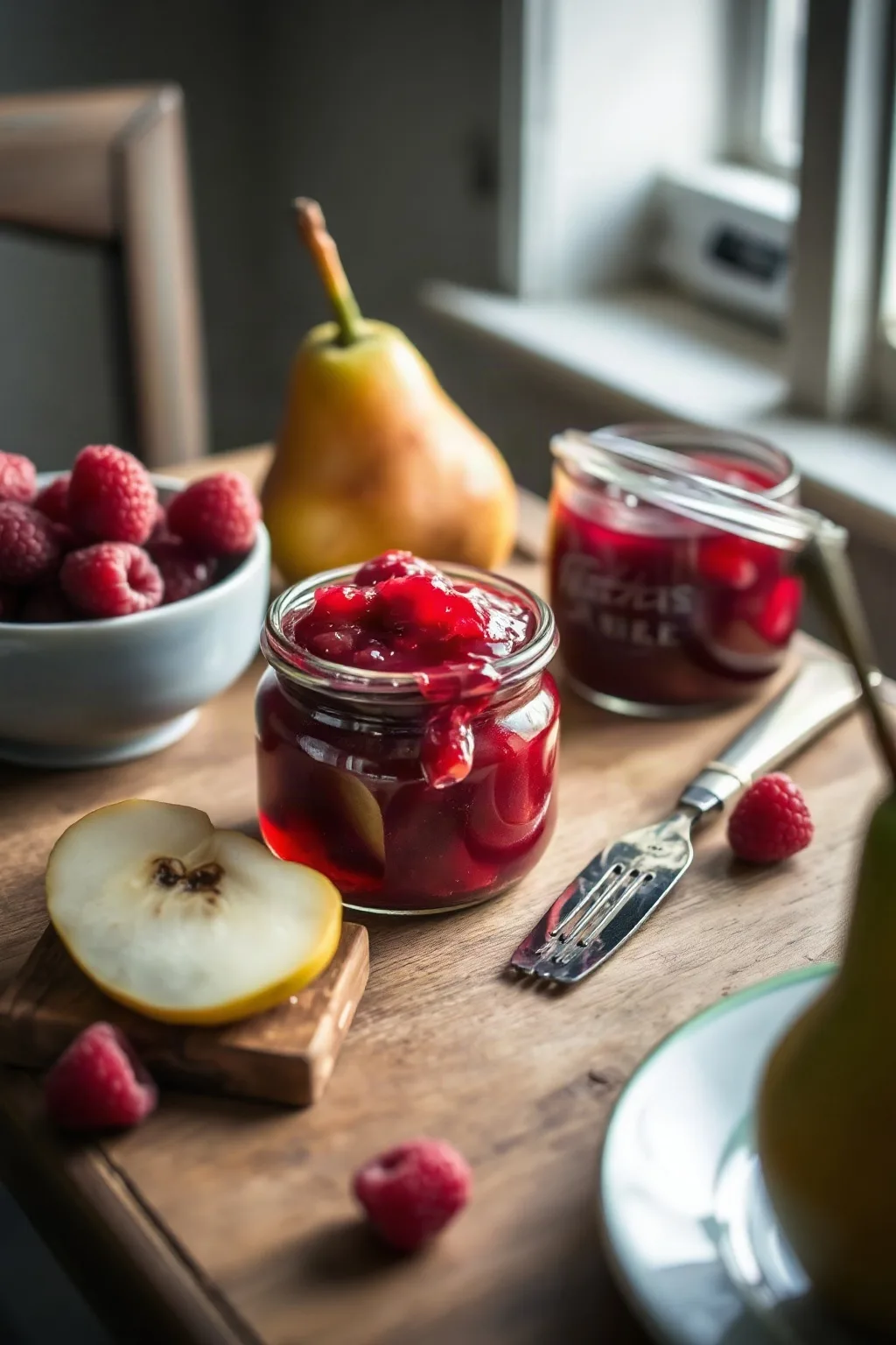 Pear and Raspberry Jam