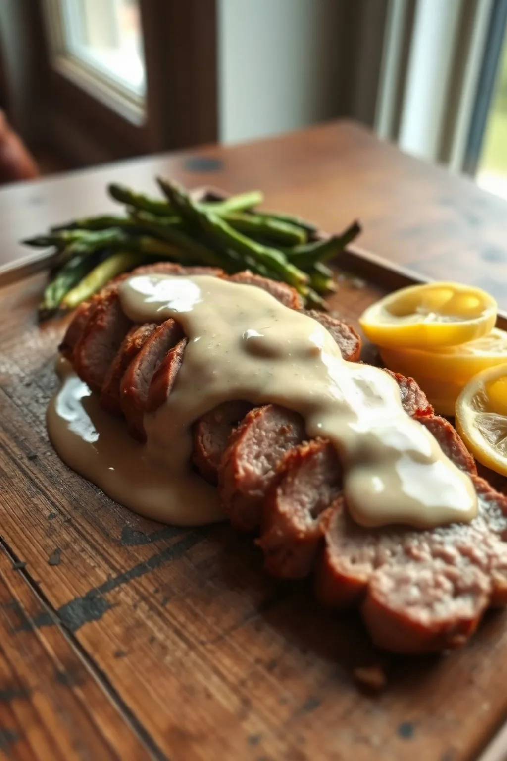 Pork Loin with Cream Sauce