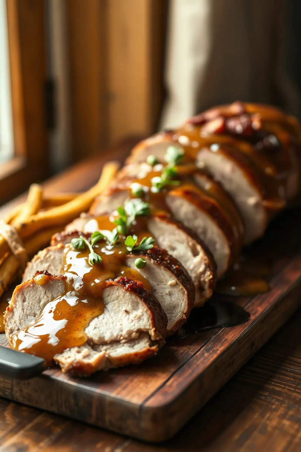 Maple Sauce Pork Loin Roast