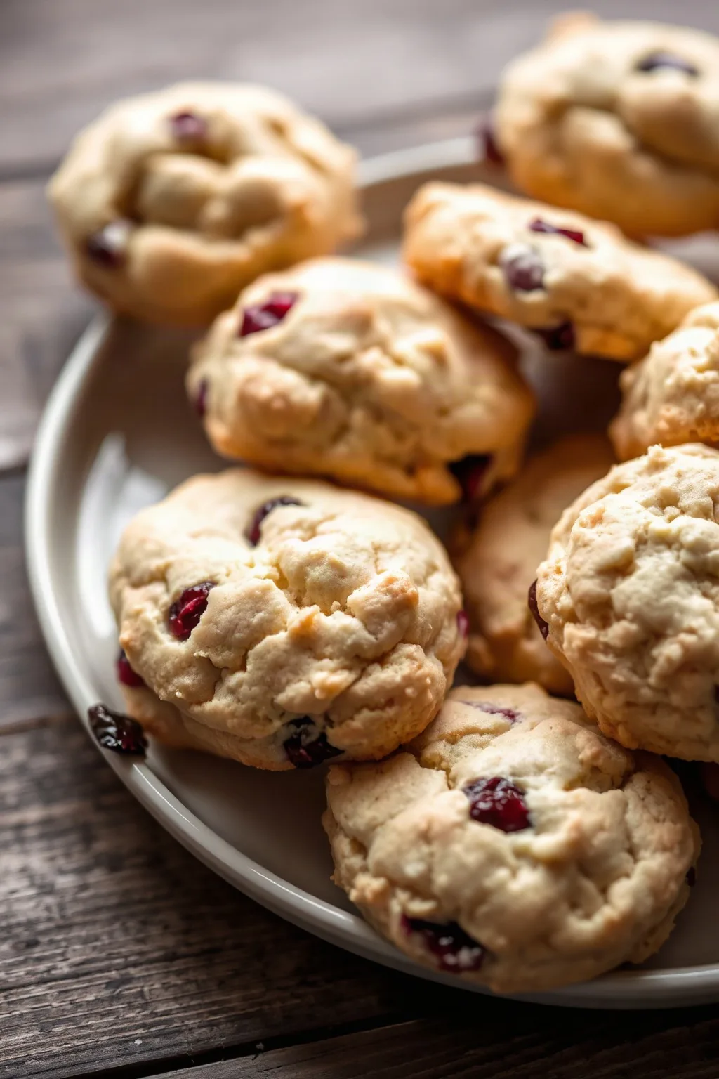 Biscuits moelleux aux canneberges