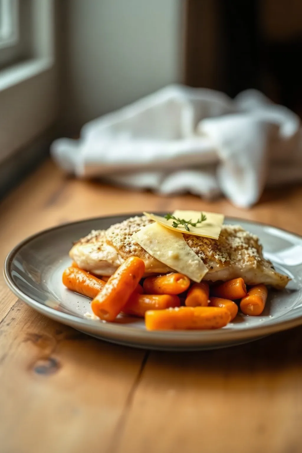 Chicken with Carrots and Parmesan