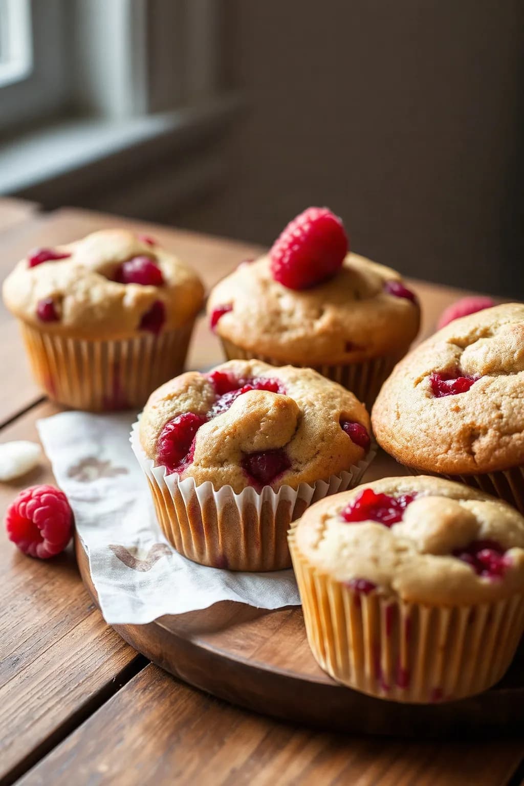 Raspberry and Cranberry Muffins