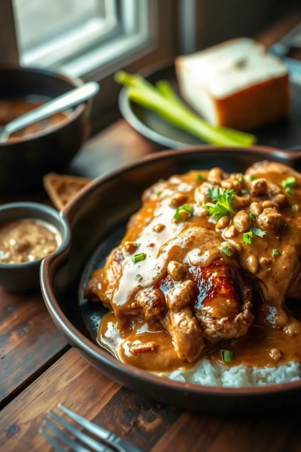 Oven-Baked Chicken Thighs with Peanut Sauce