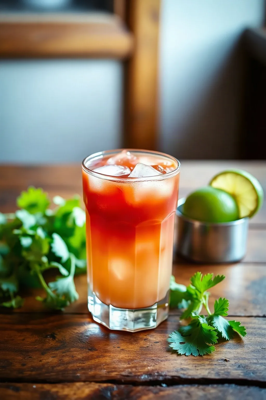 Lime and Cilantro Bloody Caesar