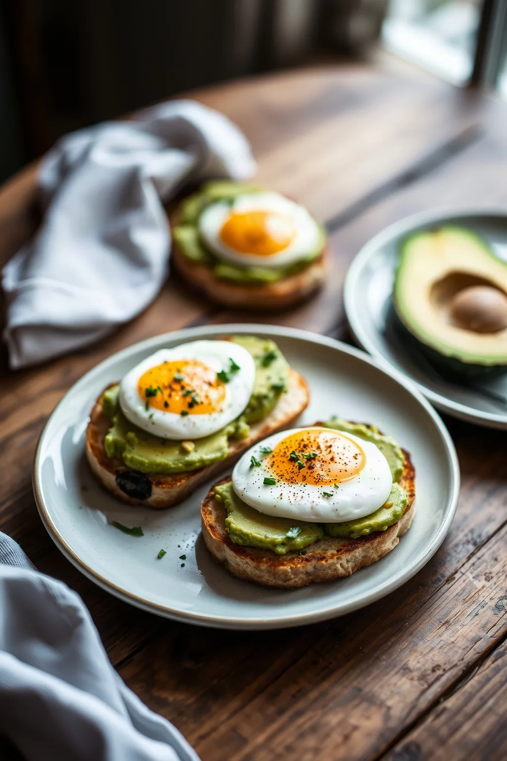 Avocado and Egg Tartines