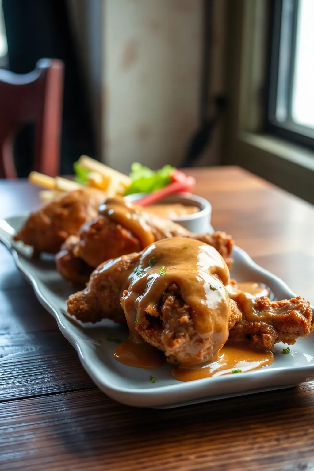 Pilons de poulet à la friteuse à air chaud sauce satay