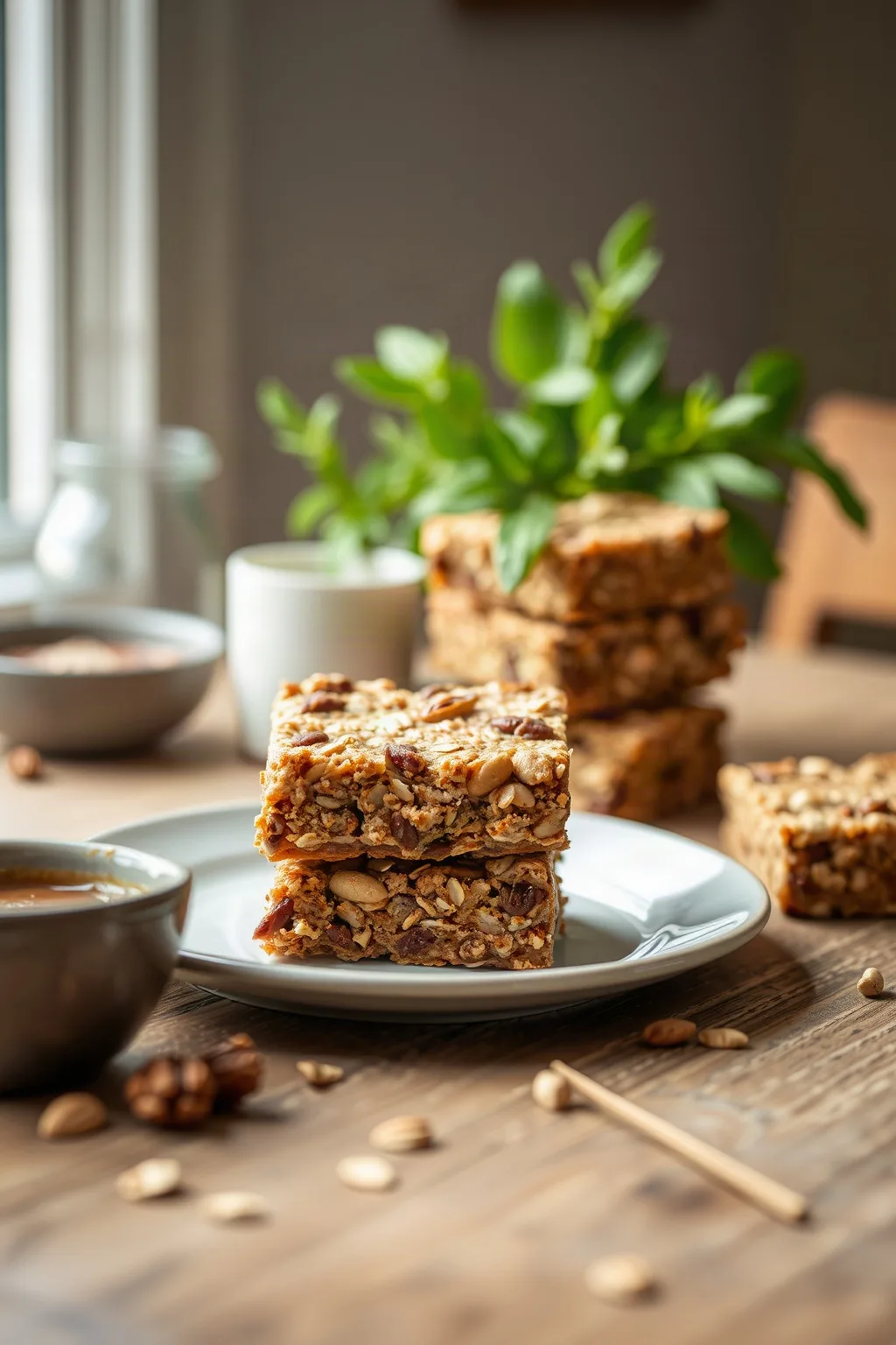 Oat and Nut Chewy Bars