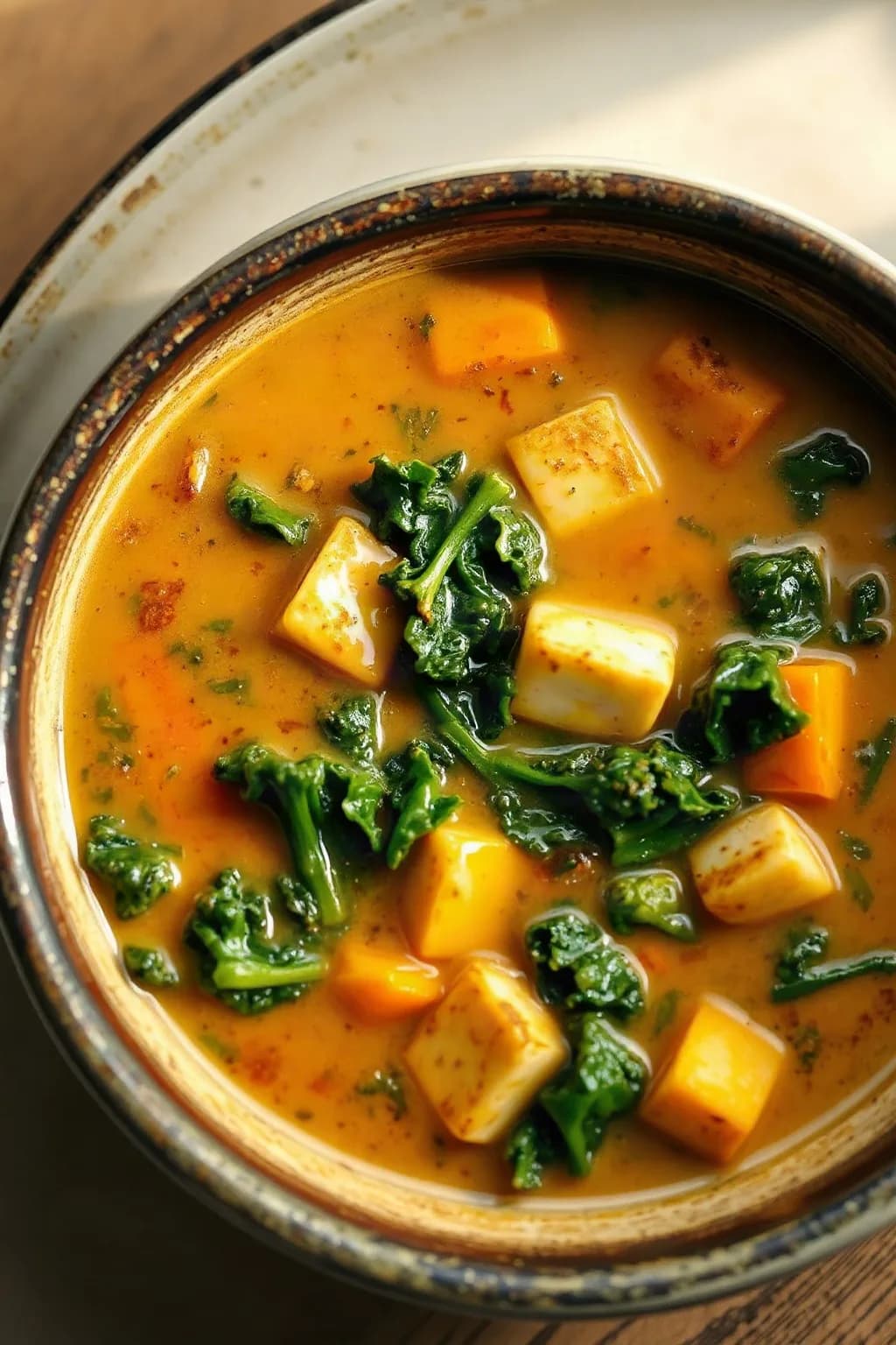 Tofu and Kale Soup