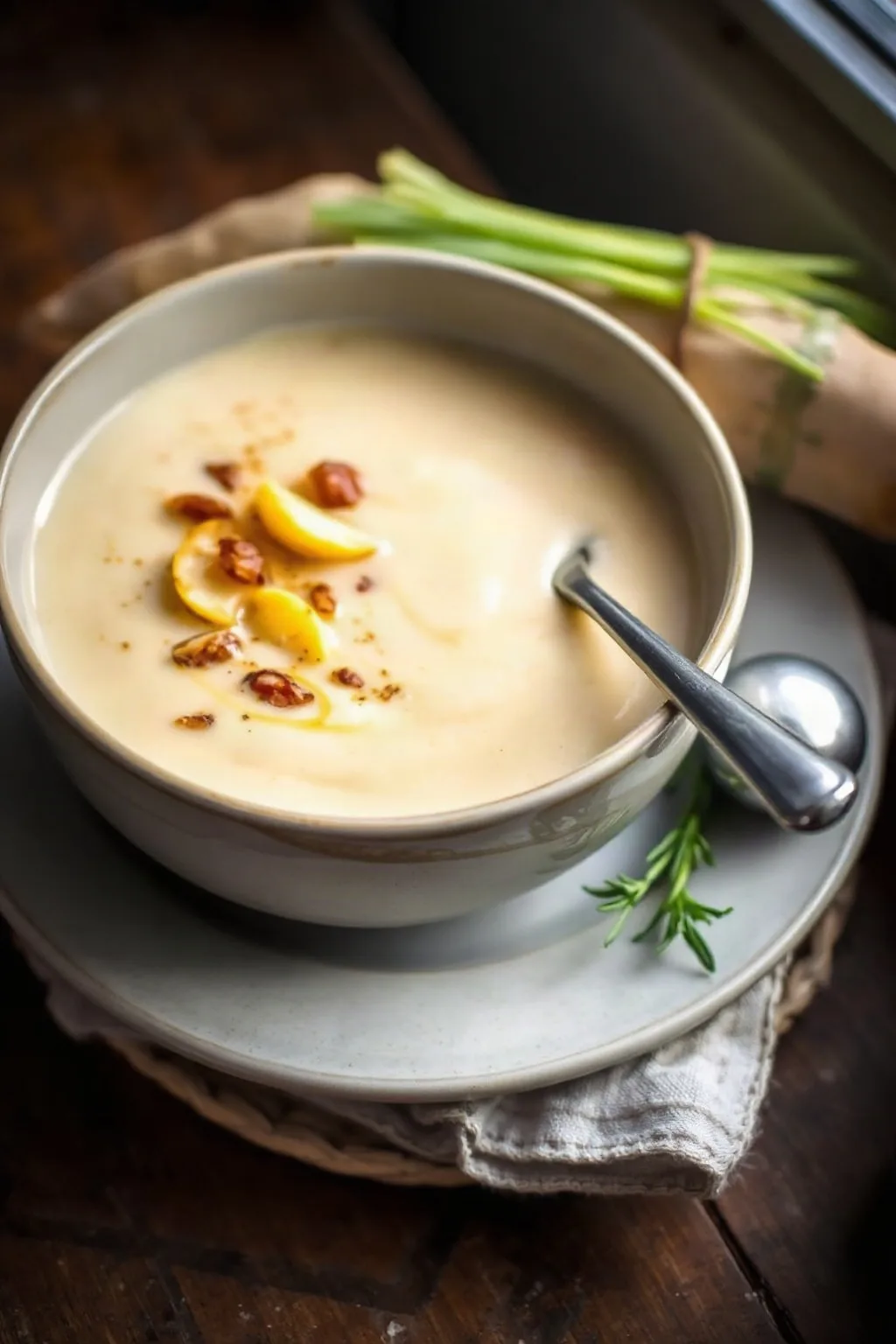 Roasted Parsnip and Onion Soup