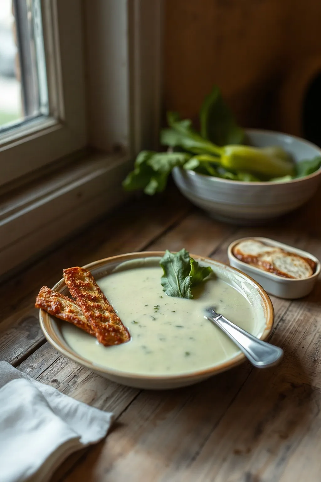 Creamy Lettuce Soup (Potage Choisy)