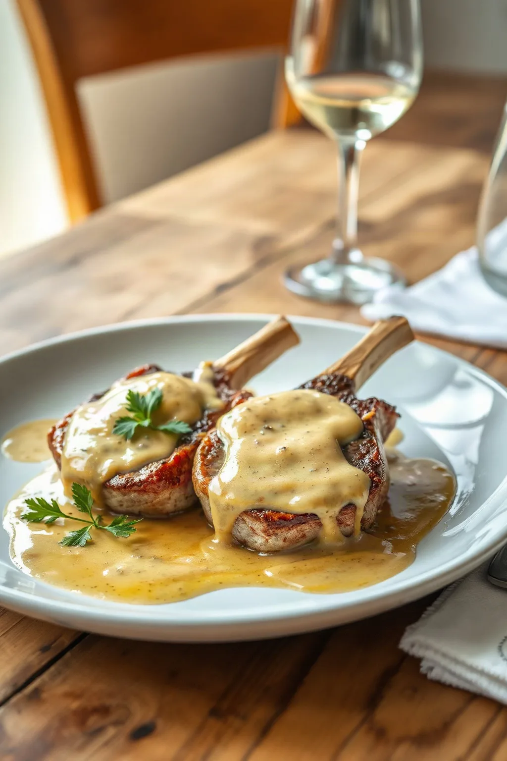 Côtes de veau à la moutarde