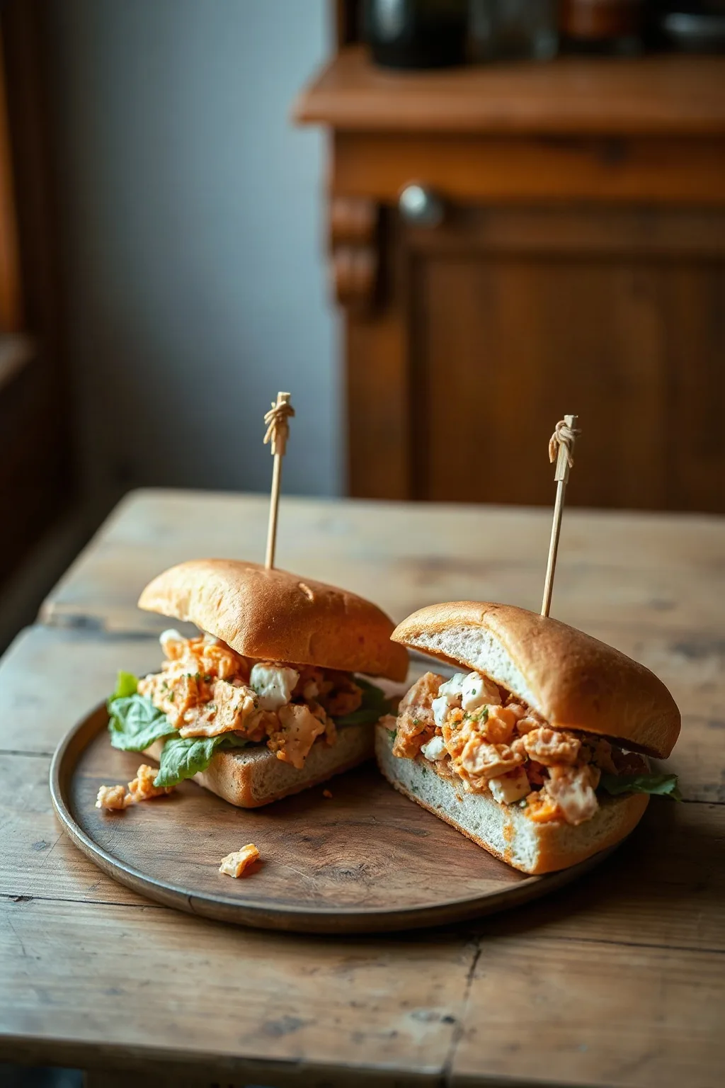 Spicy Tuna and Feta Sandwiches