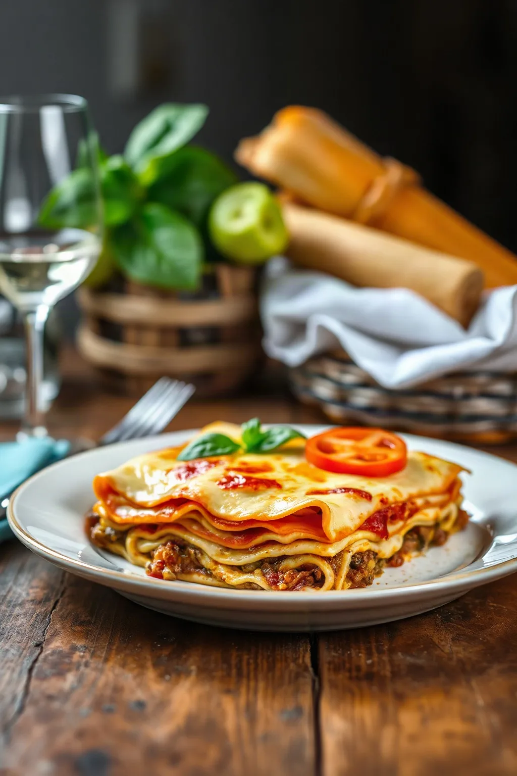 Classic Meat Lasagna with Béchamel and Ricotta