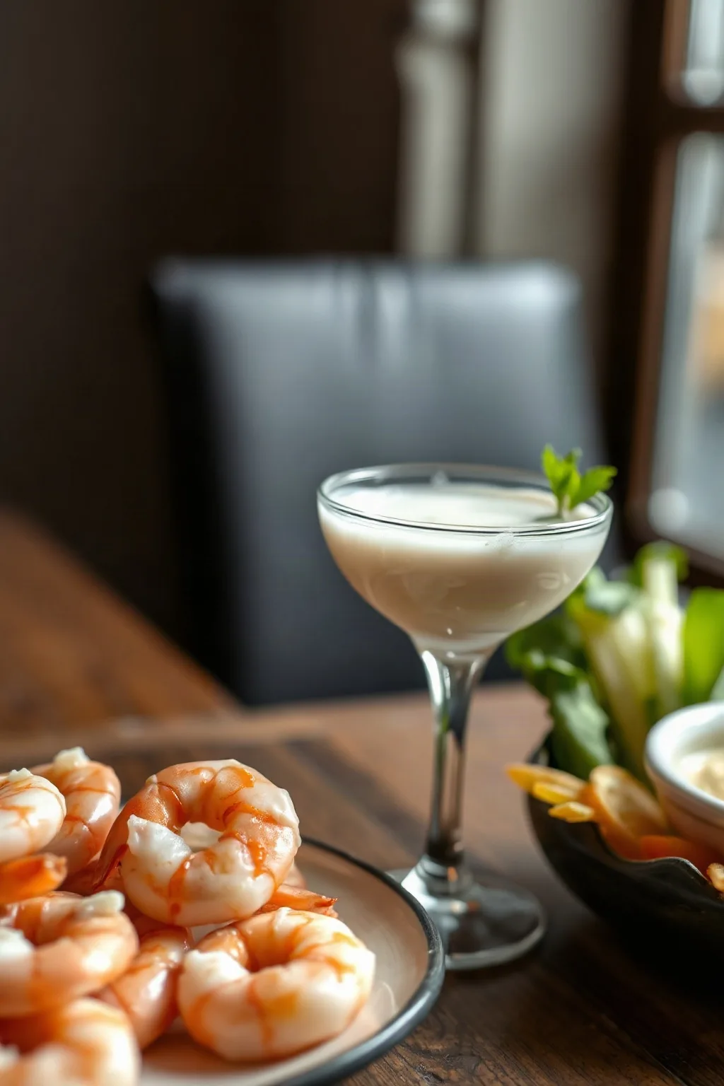Crevettes sauce cocktail blanche