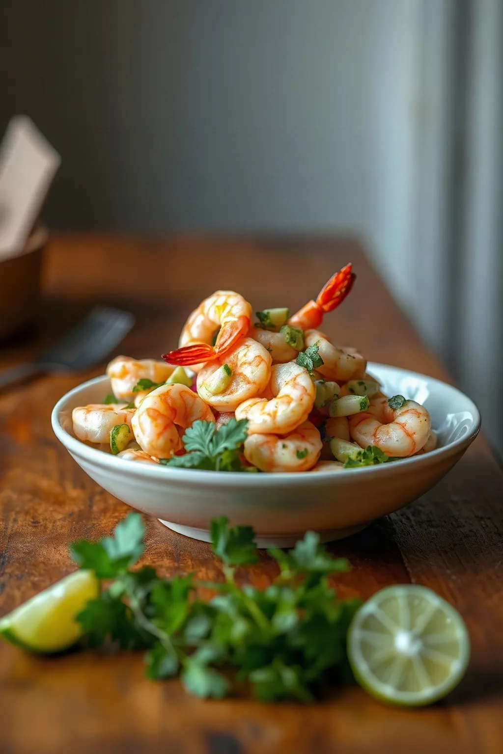 Salade de crevettes nordiques à la lime