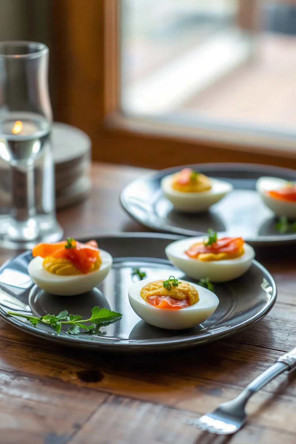 Smoked Salmon Devilled Eggs