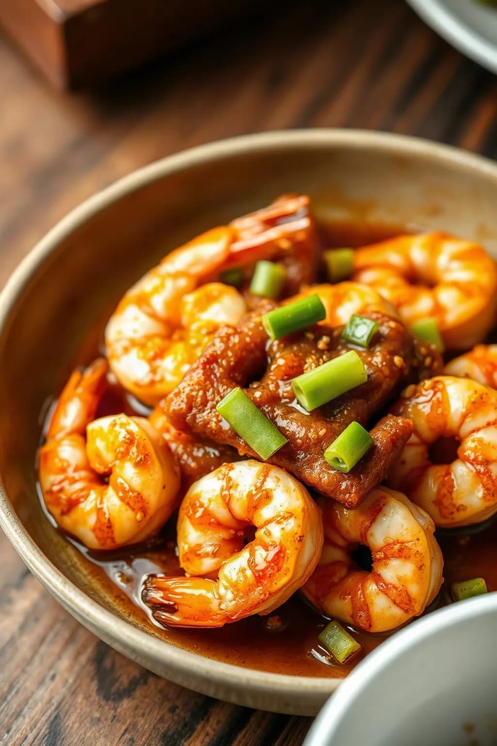 Crevettes au miel et au sésame