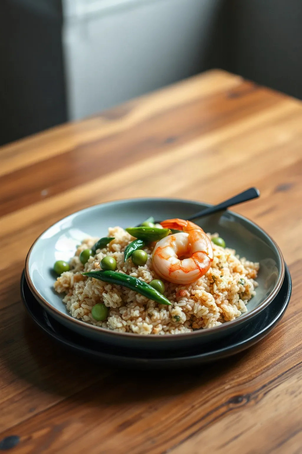 Edamame and Shrimp Fried Rice