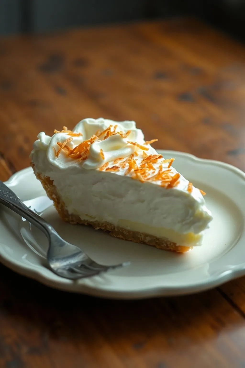 Tarte à la crème à la noix de coco
