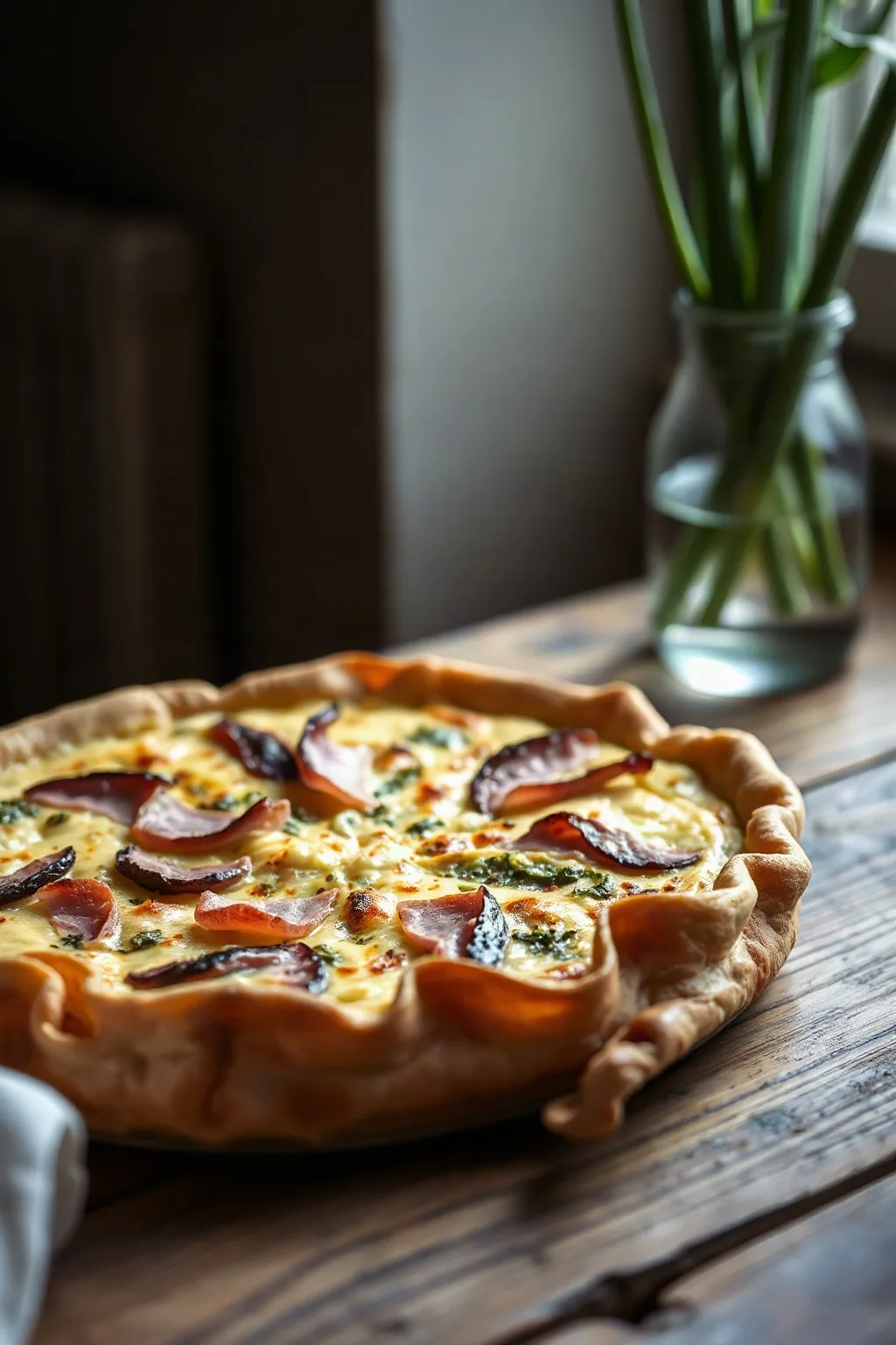 Leek and Ham Quiche