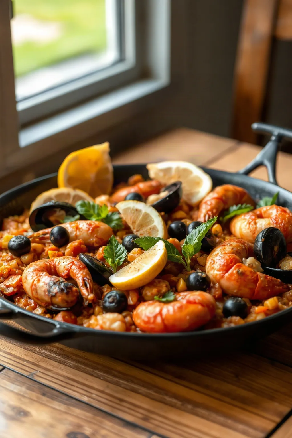 Paella aux fruits de mer