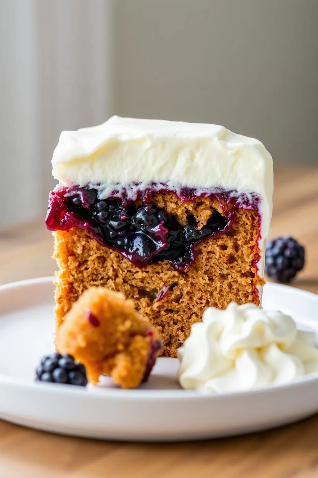 Blackberry Jam Cake with Cream Cheese Frosting