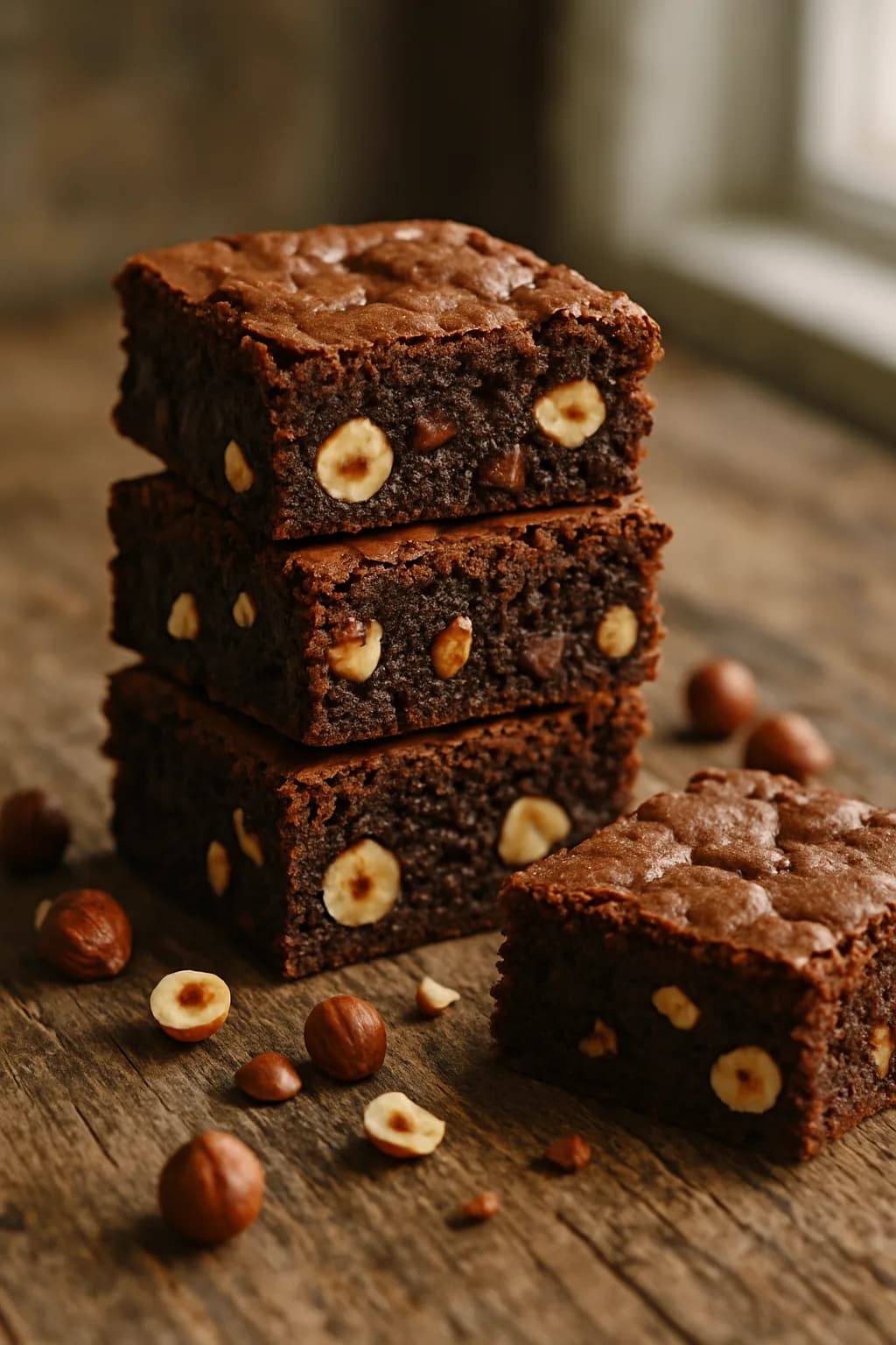 Brownies de chocolate y avellanas