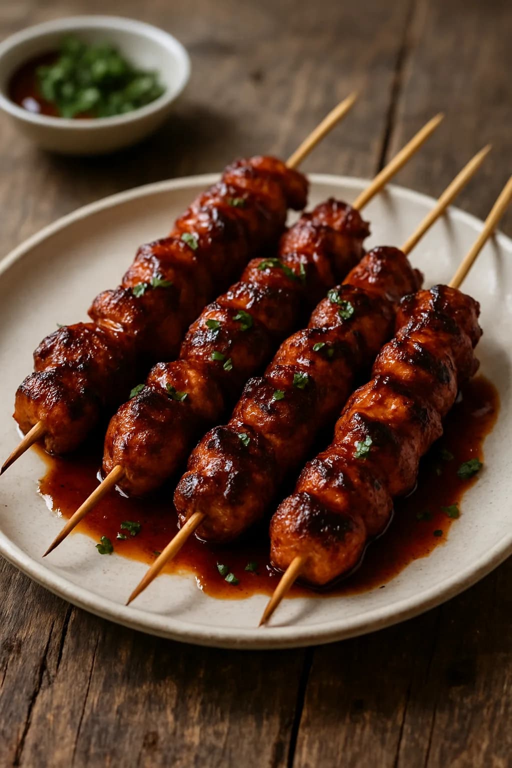 Brochettes de poulet barbecue
