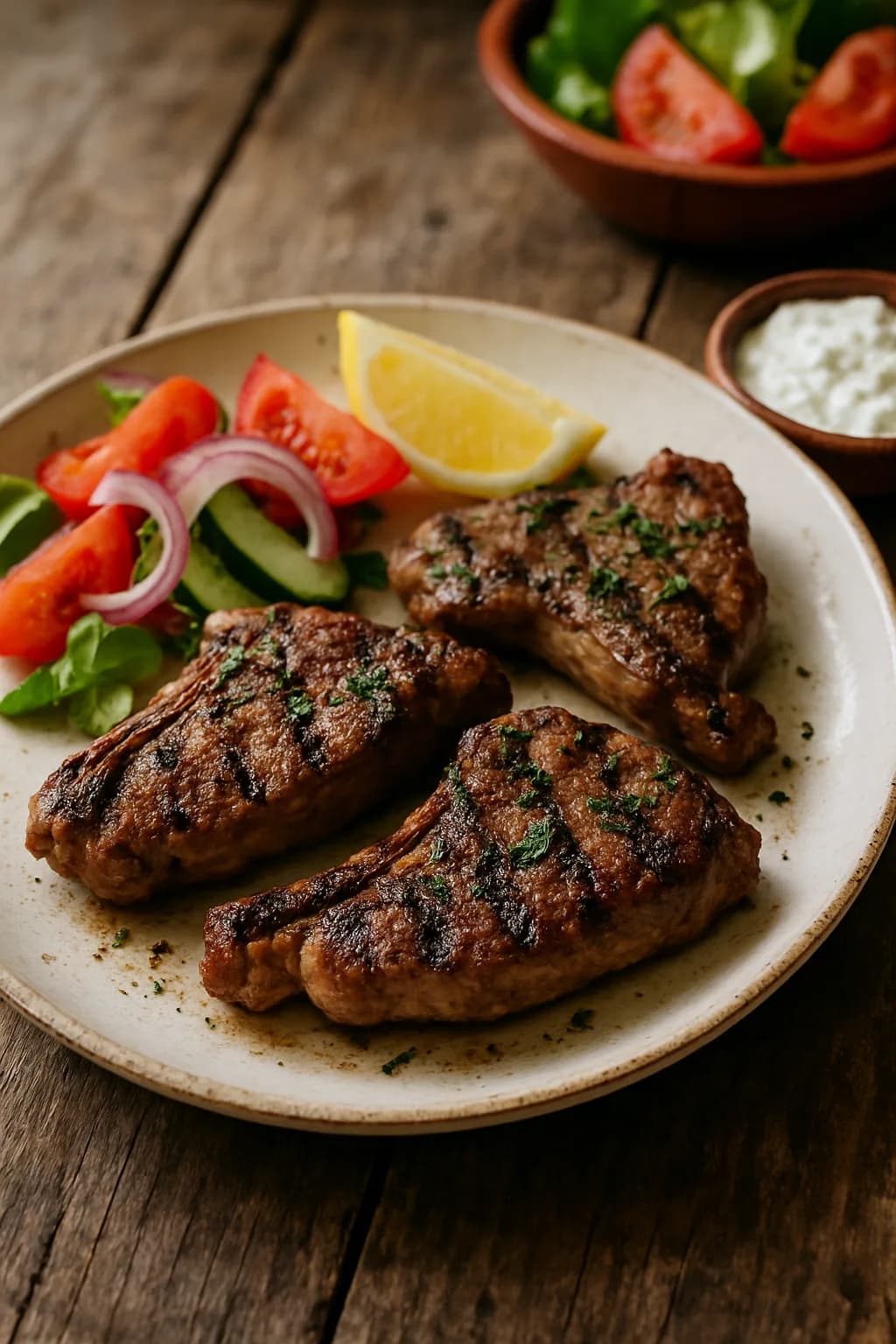 Steaks d'agneau grillés à la perfection