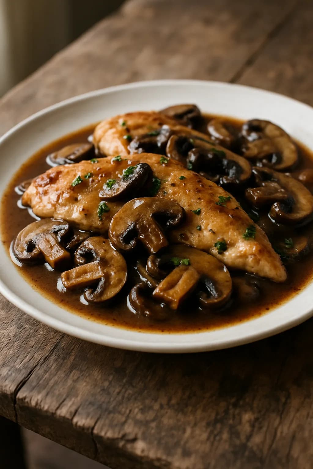 Chicken Marsala with Portobello Mushrooms