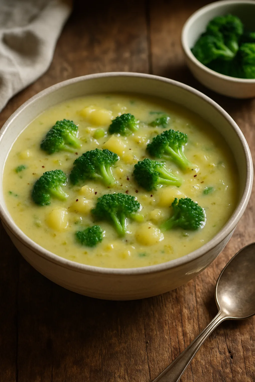 Potato Leek Soup with Broccoli