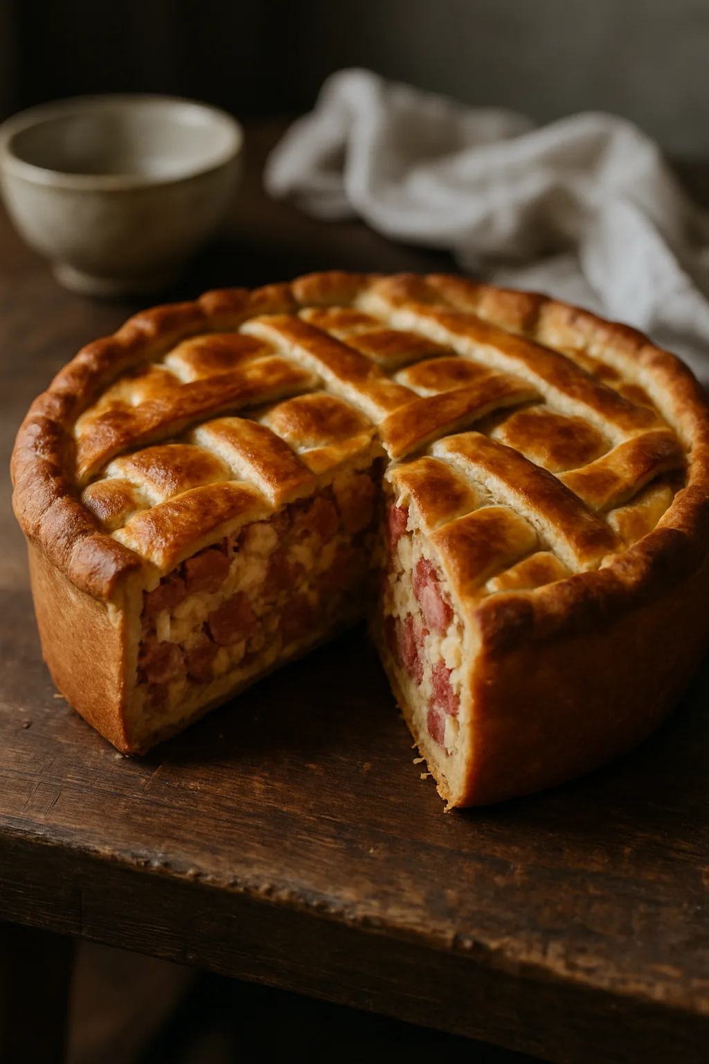 Savory Italian Pizza Rustica