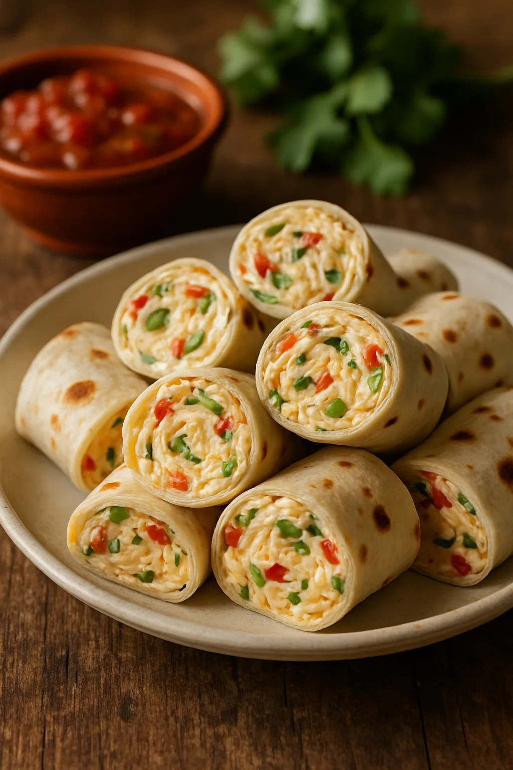 Roulés de Tortilla au Fromage