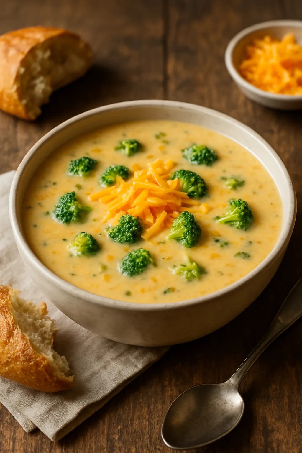 Soupe crémeuse au brocoli et fromage