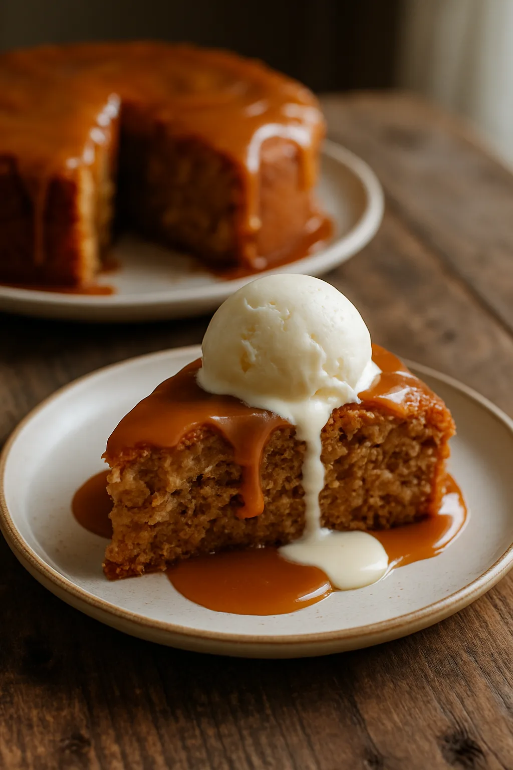 Spiced Apple Cake with Caramel Glaze